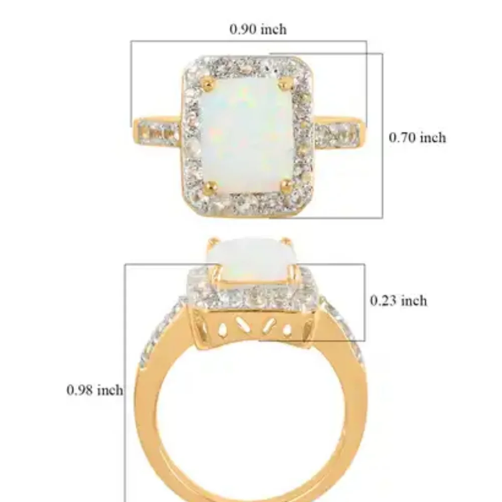 OPAL & SAPPHIRE RING - Picture 5 of 9